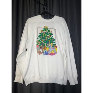 Ugly Christmas Sweater Xmas Sweatshirt Crewneck Size XL Vintage